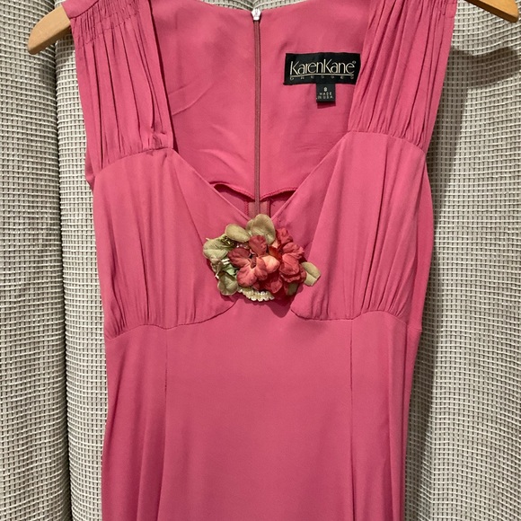 Karen Kane A Line Rose Dress w/Bronze Shawl, Size 8 - Picture 5 of 13